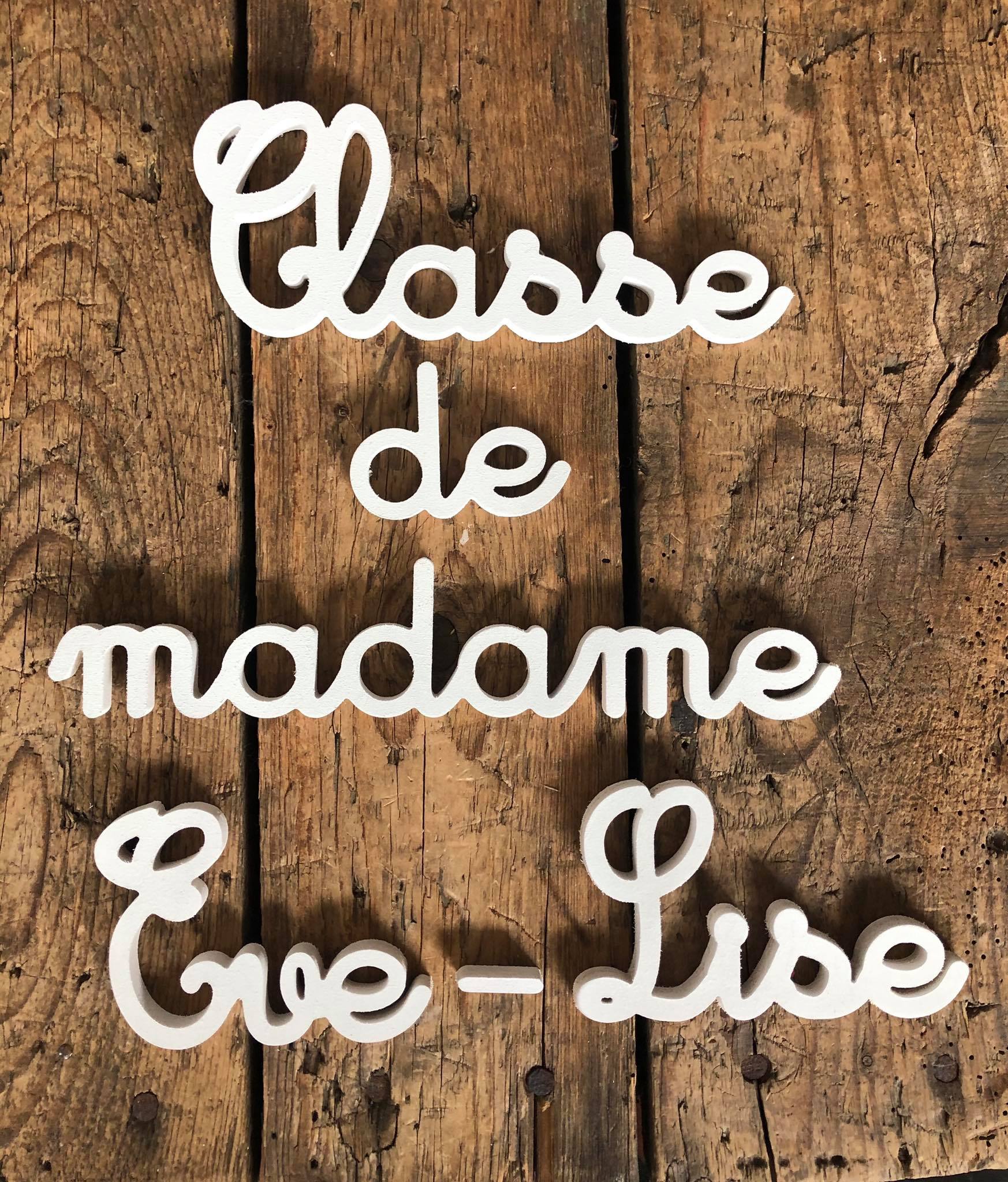 Classe de madame Eve-Lise
