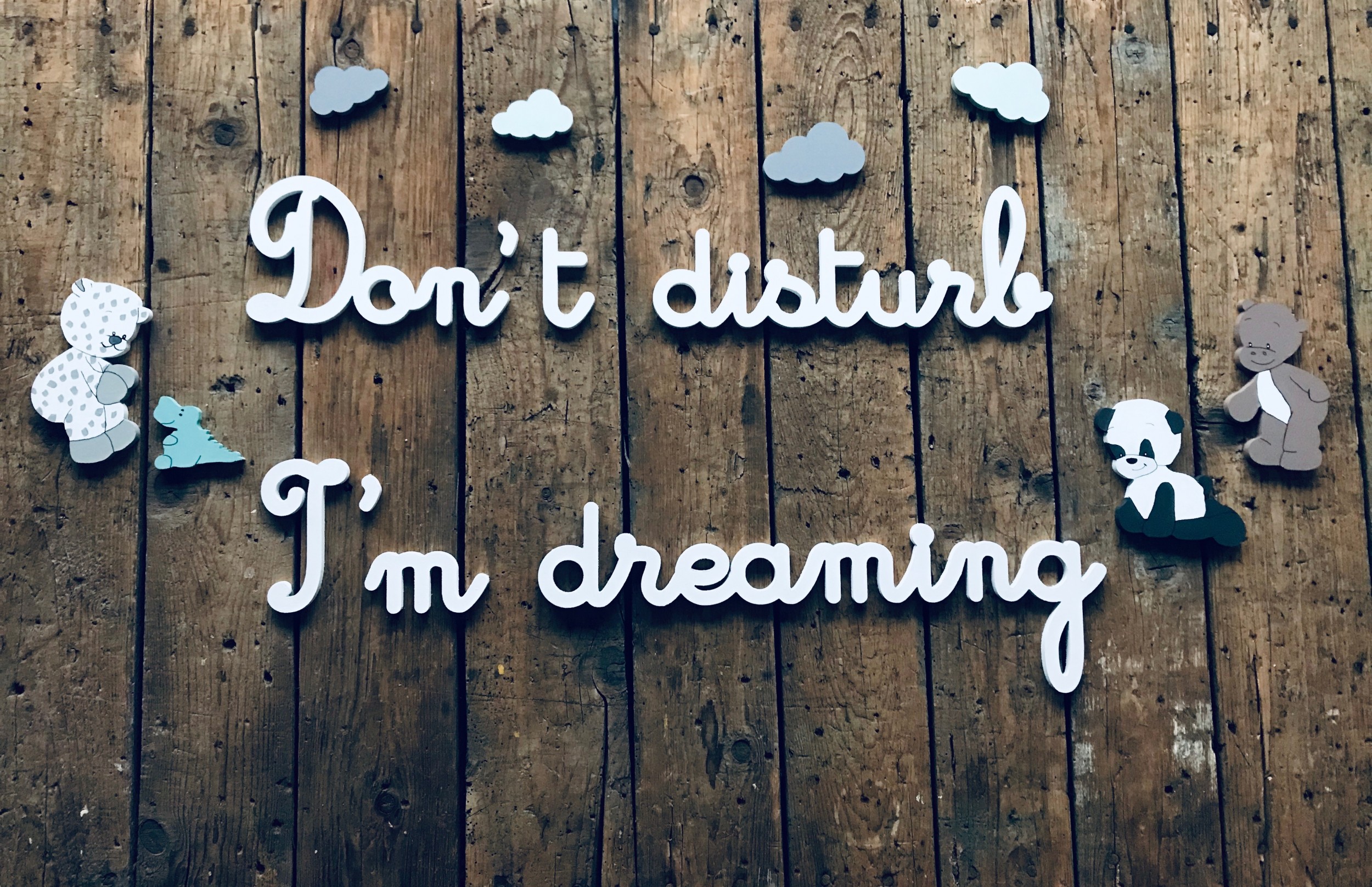 Don't disturb I'm dreaming